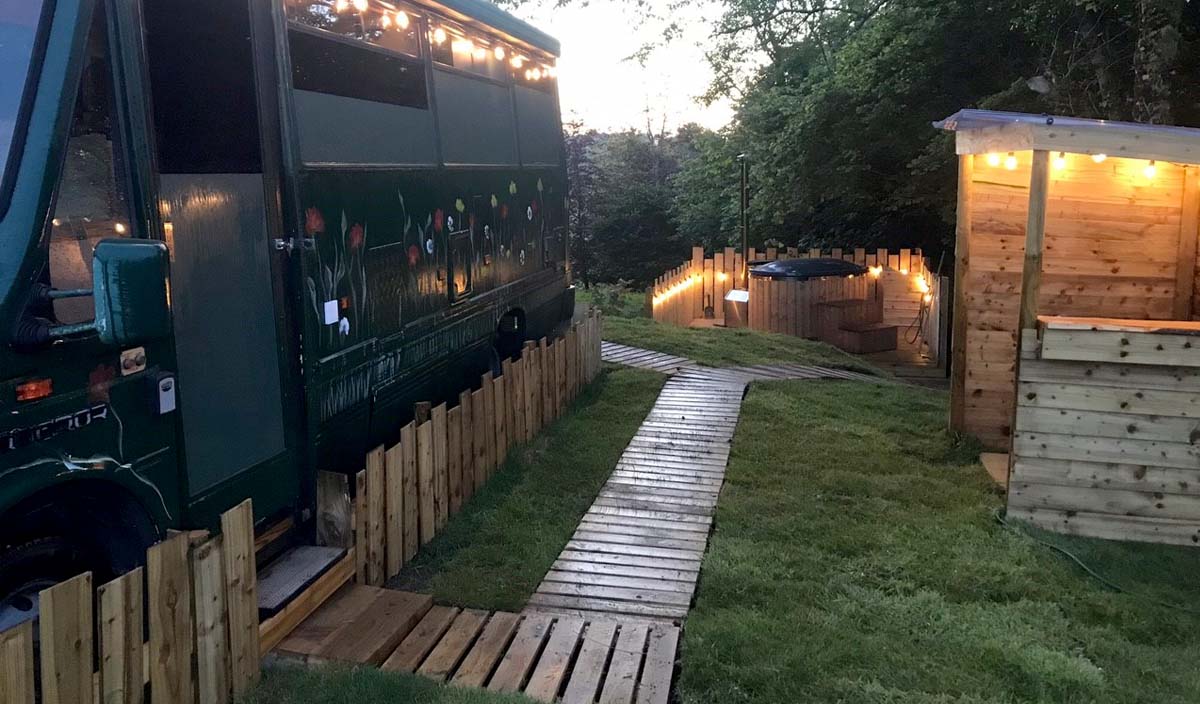 The Wootton Woodland Bus Holiday Accommodation North Devon